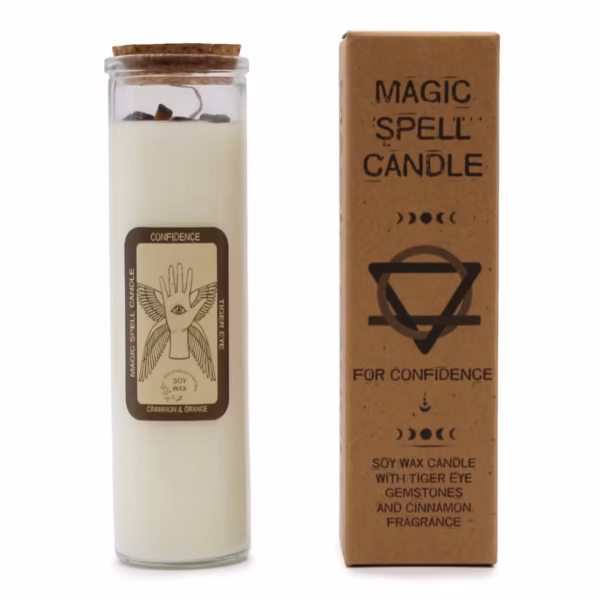 Lumânare magică cu pietre prețioase pentru Încredere