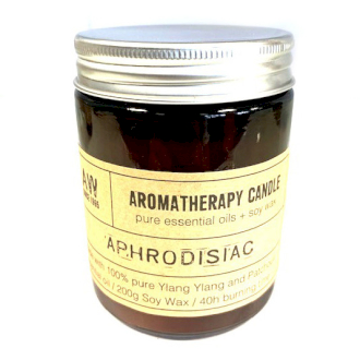 Lumânare din soia de aromaterapie - Afrodisiace, 200 g, timp de ardere 40 de ore