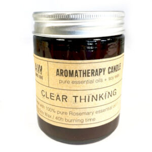 Lumânare din soia de aromaterapie - Gândire Clară, 200 g, timp de ardere 40 de ore