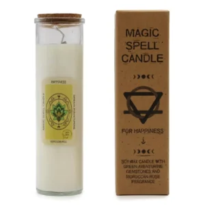 Lumânare magică cu pietre prețioase pentru Bucurie