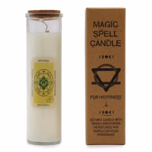 Lumânare magică cu pietre prețioase pentru Bucurie