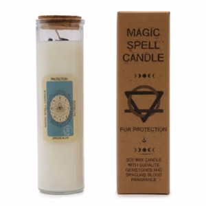 Lumânare magică cu pietre prețioase pentru Protecție