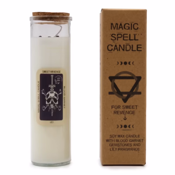 Lumânare magică cu pietre prețioase pentru Răzbunare dulce