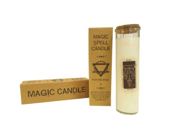 Lumânare Magică - Echilibru1 Lumânare pentru echilibru în recipient de sticlă