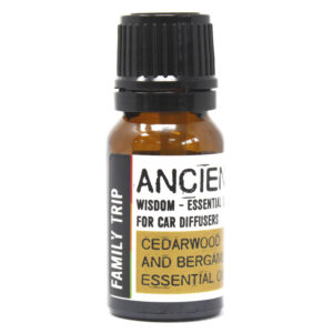 Amestecuri de aromaterapie pentru difuzoarele de mașini cedarwood, bergamot 10 ml