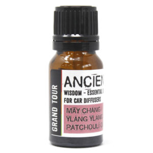 Amestecuri de aromaterapie pentru difuzoarele de mașini grand tour may chang, ylang ylang, patchouli 10 ml
