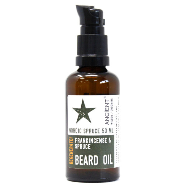 Ulei pentru barbă cu molid nordic, tămâie, caise, argan, jojoba, molid nordic 50 ml