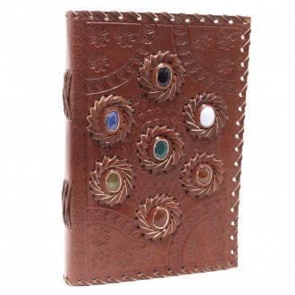 Agendă De Piele (22,5 x 15 cm) - Chakra De Piatră