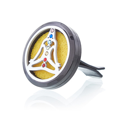 30563.jpeg Aroma Difuzoare pentru Mașină - Pewter Yoga Chakra - 30mm