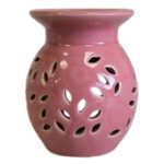 Difuzor din ceramica 10 cm, cu Flori - Roz