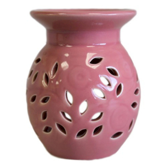 Difuzor din ceramica 10 cm, cu Flori - Roz