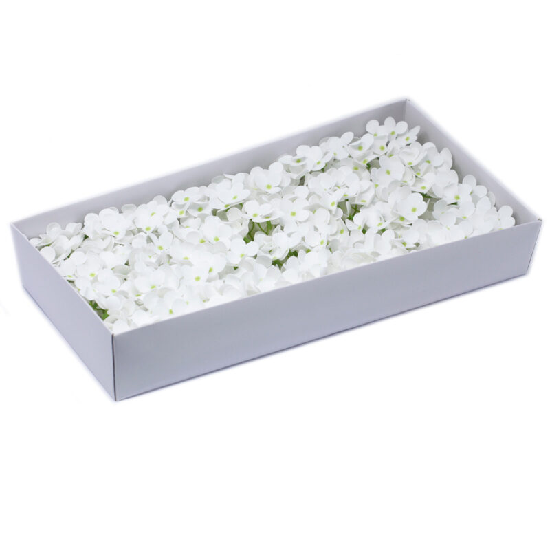 Flori de săpun - floare de hortensie, alb