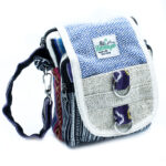 Geantă Crossbody - Cânepă și Bumbac - Stil Jhari