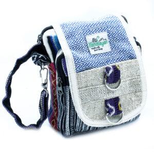 Geantă Crossbody - Cânepă și Bumbac - Stil Jhari