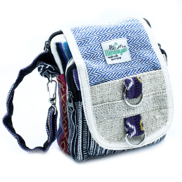Geantă Crossbody - Cânepă și Bumbac - Stil Jhari
