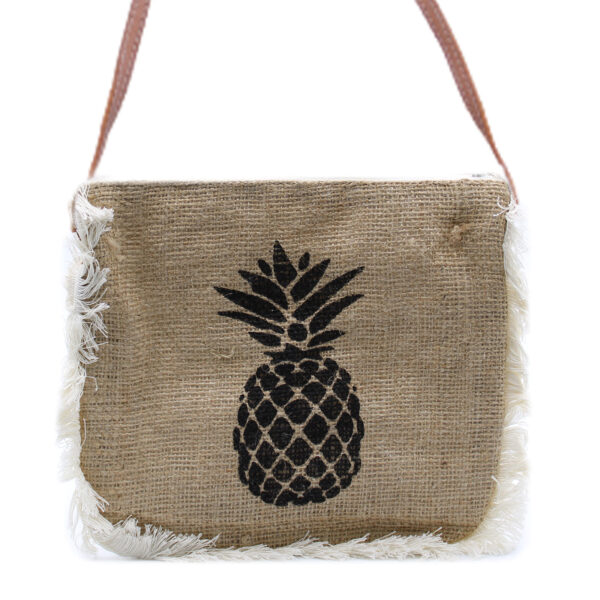 Geantă cu Franjuri - Ananas (Imprimeu)