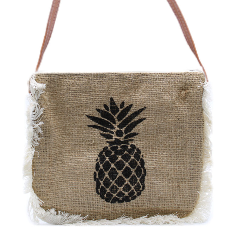Geantă cu Franjuri - Ananas (Imprimeu)