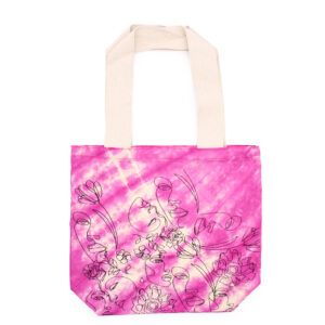 Geantă din Bumbac Tie-Dye (6 oz) - 38x42x12cm - Pretty Face - Magento - Mâner Natural