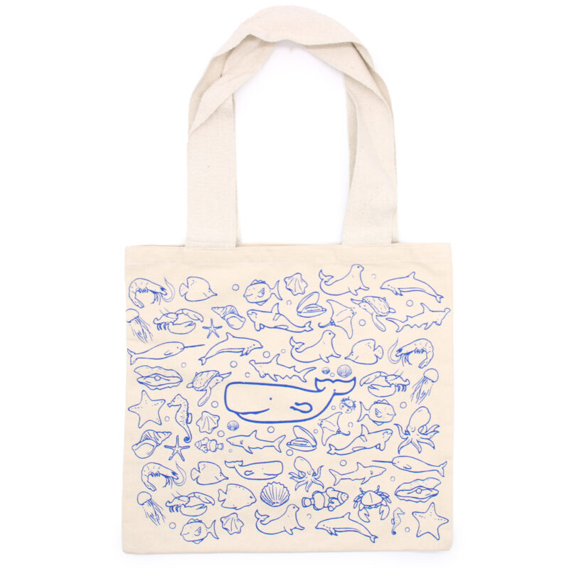 Geantă Mare de Cumpărături - 38 x 42 cm - Viața în Mare - 10 oz