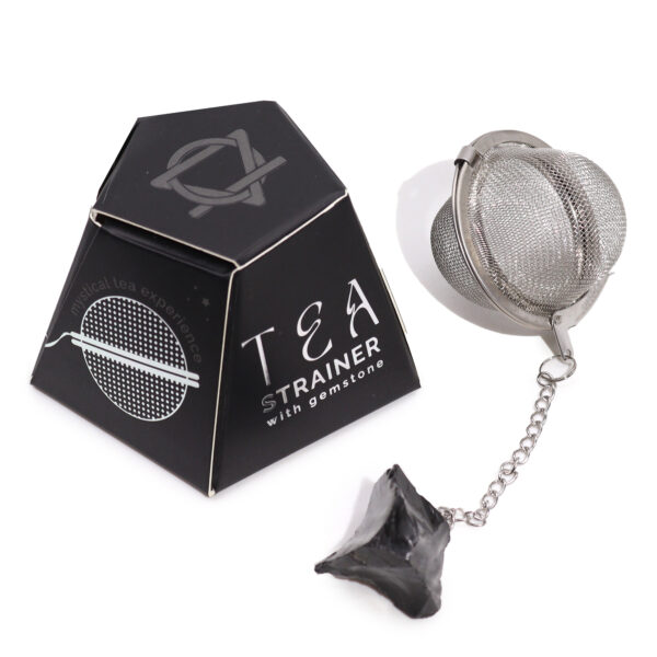 Infuzor de ceai cu cristal - Obsidian Negru