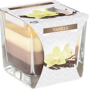 Lumânări Curcubeu în Sticlă - Vanilie