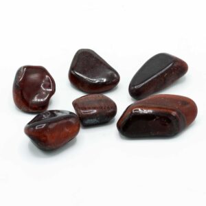 6 x Ochi de Tigru din Piatră Prețioasă Africană - Roșu - Dimensiune 8 - 30 mm