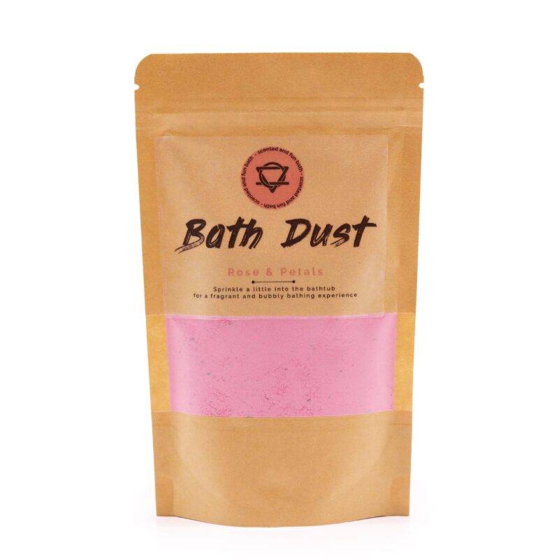 Pulbere Spumantă de Baie - Petale de Trandafir 190g