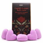 Set cadou inimi spa cu 5 bile efervescente roz pentru baie