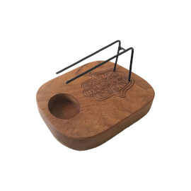 Suport pentru Palo Santo - Lemn de Tec - Design Hamsa