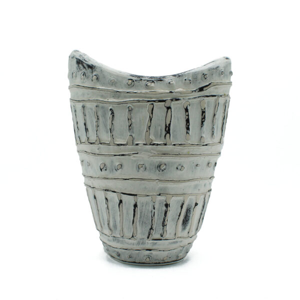 235835 Vază Crem cu Gât Larg 22cm