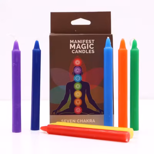 Lumânări Magice Ezoterice (pachet de 7) - 7 Chakre