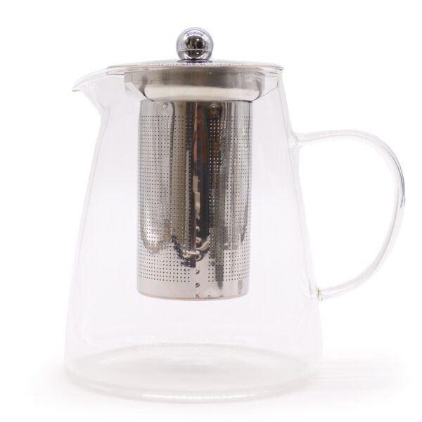 Ceainic din Sticlă cu Infuzor - Formă de sticlă - 950 ml