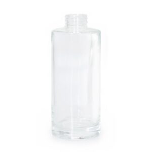 Sticlă transparentă difuzor 200 ml înaltă cu Bețișoare (Gât de 28 mm)