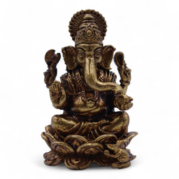 Figurine Miniature din Alamă – Ganesha (52 g) – 49 mm