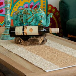 Traversă Masă din Rădăcini de Vetiver - Natural - 180cm