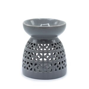 Lampă de aromaterapie clasică motiv marocan gri