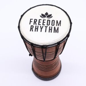 Tobă Djembe Pro Mică – Freedom Rhythm (ton înalt) – 30 cm (15 cm diametru)