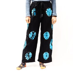 Pantaloni Lejeri în Stil Japonez – Mărime Mare – Negru, Albastru