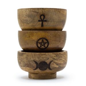 Suport Mic pentru Conuri de Tămâie - Bol Ritualic 11x5.5 cm - (diverse designuri pentagonale etc.)
