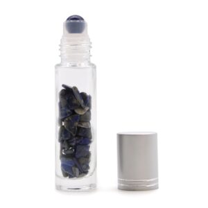 Sticle Roll-On pentru Ulei Esențial cu Pietre Prețioase - Sodalit - Capac Auriu