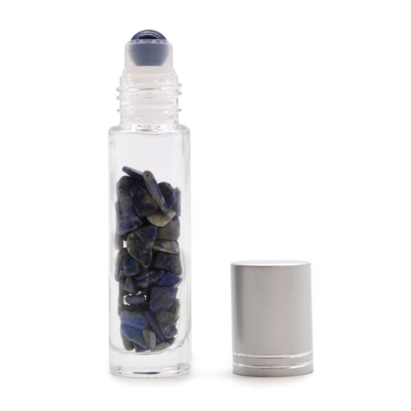 bG9jYWw6Ly9tZWRpYS85SC9DRS82MFIzMEMxRzZSVktDRTlIL2Y2Nzg3NmRjLmpwZWc Sticle Roll-On pentru Ulei Esențial cu Pietre Prețioase - Sodalit - Capac Auriu