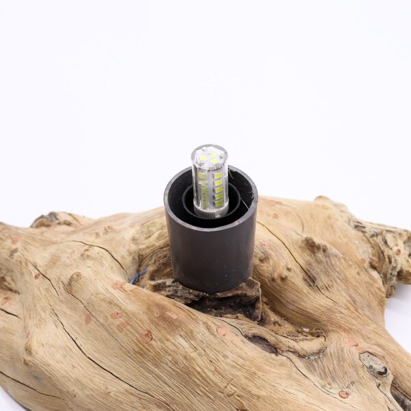 Lampă Drift Glow cu Abajur Decorat din Bumbac – Crem