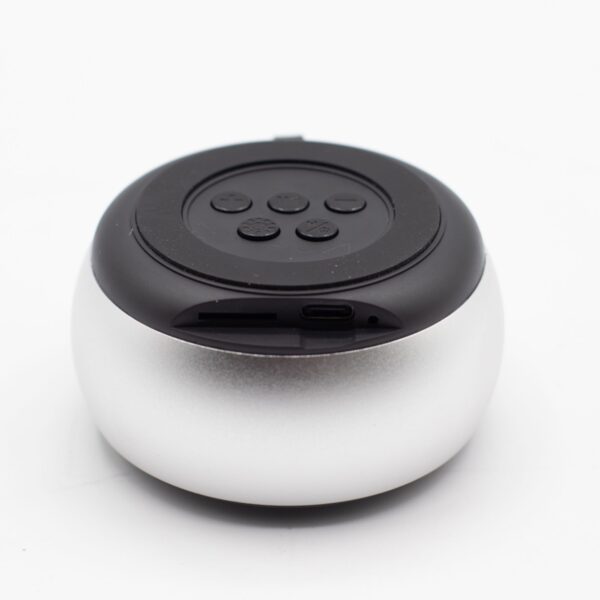 Mini Boxă cu Efect de Iluminare Mandala – Argintie