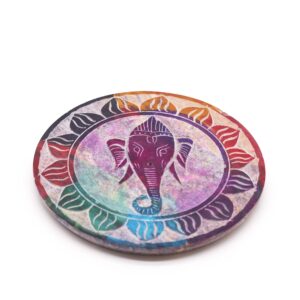 Suport disc pentru bețișoare parfumate 10 cm - Ganesha