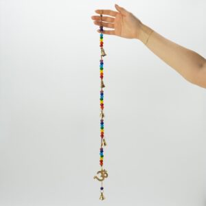 Clopoței Indieni - OM din Alamă cu Mărgele Chakra - 53 cm