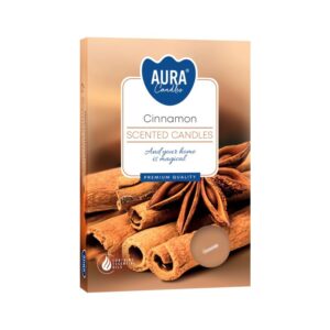 Set de Lumânări Tip Pastilă - Scorțișoară