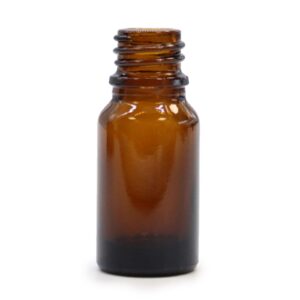Sticlă chihlimbar 10 ml pentru uleiuri și esențe fara capac