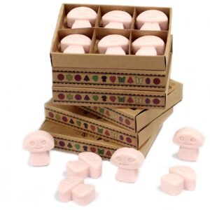 Pachet de 6 bucăți de Ceară Parfumată - Lemn de Santal Închis
