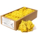 Mușchi de Ren Decorativ de Calitate - Galben - Cutie 635g
