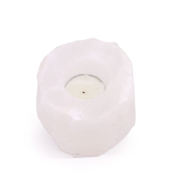 Sfeșnic din Cristal de Stâncă din Sare de Himalaya 600-800g